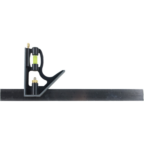 Combination Square, 12" L, Stainless Steel, Plain Ottawa Fastener Supply