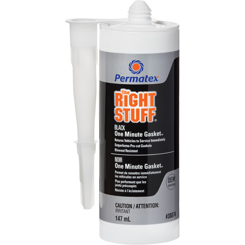 The Right Stuff&reg; Gasket Maker, Cartridge, Black Ottawa Fastener Supply