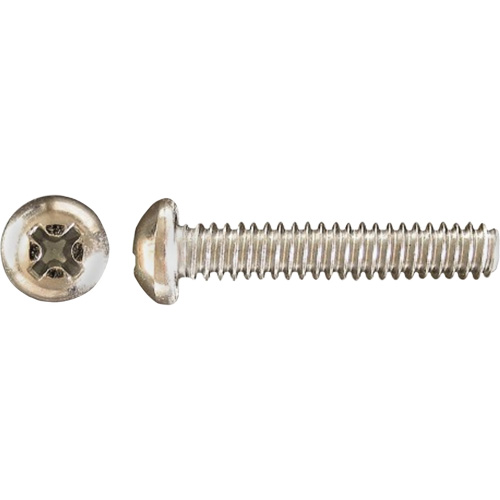Pan Phillips HD Machine Screws, #6 x 1" L, Zinc Plated Ottawa Fastener Supply