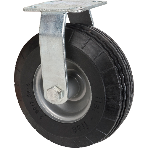 Flat-Free Casters, Rigid, 8" (203.2 mm), Flat-Free, 275 lbs. (125 kg.) Ottawa Fastener Supply