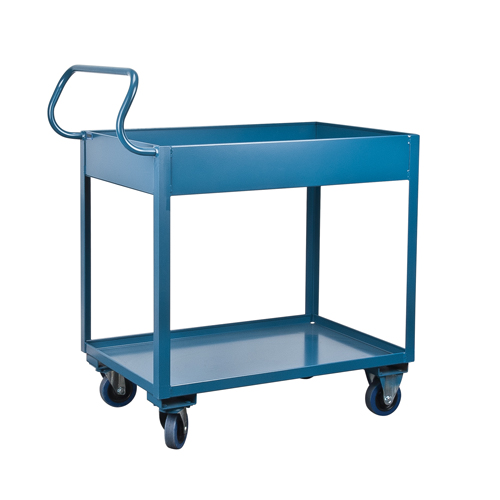 Deep Lipped Service Cart, 2 Tiers, 24" W x 47" H x 36" D, 1200 lbs. Capacity Ottawa Fastener Supply