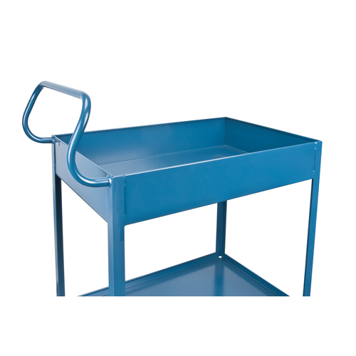 Deep Lipped Service Cart, 2 Tiers, 24" W x 47" H x 36" D, 1200 lbs. Capacity Ottawa Fastener Supply
