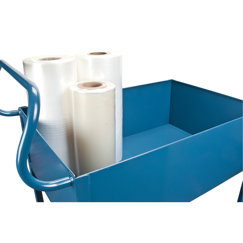 Deep Lipped Service Cart, 2 Tiers, 24" W x 47" H x 36" D, 1200 lbs. Capacity Ottawa Fastener Supply