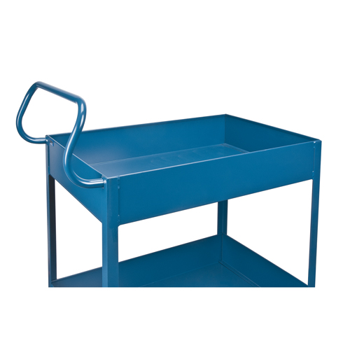 Deep Lipped Service Cart, 2 Tiers, 24" W x 47" H x 36" D, 1200 lbs. Capacity Ottawa Fastener Supply