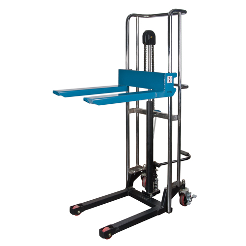 Hydraulic Platform Lift Stacker, Foot Pump Operated, 880 lbs. Capacity, 60" Max Lift Ottawa Fastener Supply