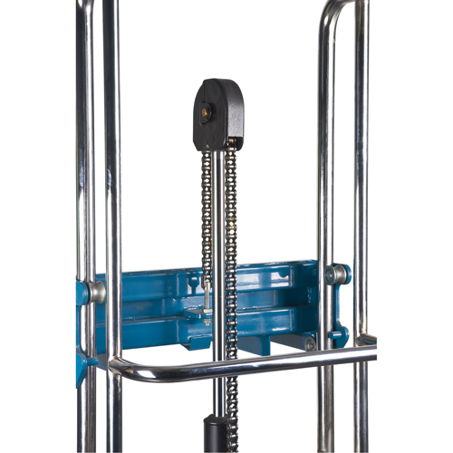 Hydraulic Platform Lift Stacker, Foot Pump Operated, 880 lbs. Capacity, 60" Max Lift Ottawa Fastener Supply