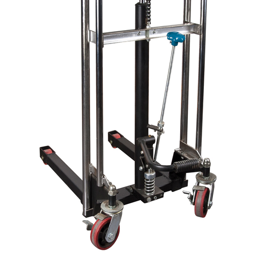 Hydraulic Platform Lift Stacker, Foot Pump Operated, 880 lbs. Capacity, 60" Max Lift Ottawa Fastener Supply