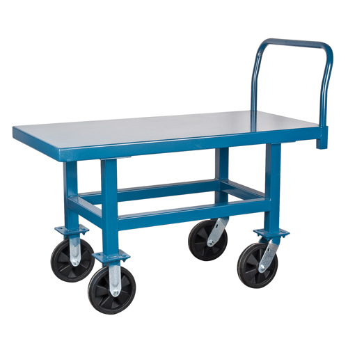 Elevated Platform Trucks, 48" L x 24" W, 1000 lbs. Capacity, Pneumatic Casters Ottawa Fastener Supply