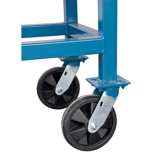 Elevated Platform Trucks, 48" L x 24" W, 1000 lbs. Capacity, Pneumatic Casters Ottawa Fastener Supply
