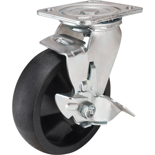 Hi-Temp Caster, Swivel with Brake, 6" (152.4 mm), Nylon, 880 lbs. (399 kg.) Ottawa Fastener Supply