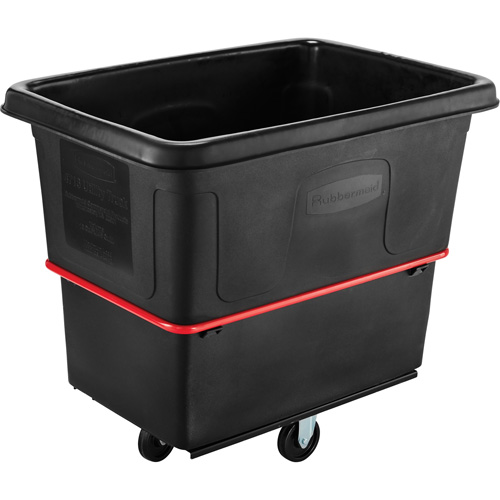Heavy-Duty Utility Truck, Black Recycled Plastic, 44-3/8" L x 31" W x 38-1/4" H, 16 cu. ft. Volume, 1000 lbs. Capacity Ottawa Fastener Supply