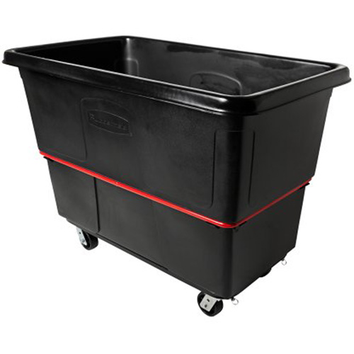 Heavy-Duty Utility Truck, Black Recycled Plastic, 59"/34-5/8" L x 34"/59-1/64" W x 42-1/16"/42-7/8" H, 27 cu. ft. Volume, 1200 lbs. Capacity Ottawa Fastener Supply