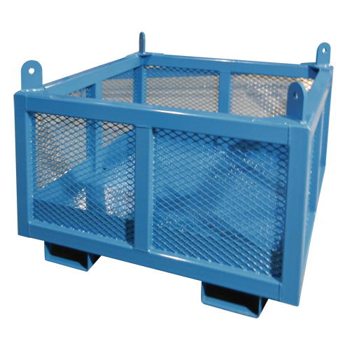 Material Handling Basket, 24" H x 48" W x 48" D, 4000 lbs. Capacity Ottawa Fastener Supply