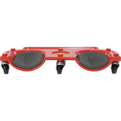 Rolling Knee Dolly, Plastic, Red, 350 lbs. Capacity Ottawa Fastener Supply