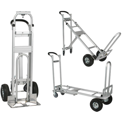 Three-Position Spartan III Convertible Hand Truck, Aluminum, 750 lbs. Capacity Ottawa Fastener Supply