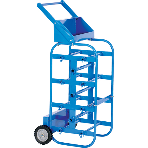 Chariot portatif pour mat&eacute;riaux bobin&eacute;s, Acier, 11 Montants, 19-1/2" la x 43-1/4" h x 17-1/2" p, Capacit&eacute; de 150 lb Ottawa Fastener Supply
