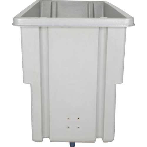 Chariot basculeur en acier, Poly&eacute;thyl&egrave;ne, 0,625 vg³, Capacit&eacute; de charge de 500 lb Ottawa Fastener Supply