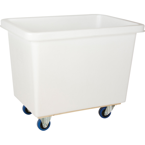 Tapered Wall Box Truck, White Polyethylene, 33" L x 20" W x 29" H, 7 cu. ft. Volume, 600 lbs. Capacity Ottawa Fastener Supply