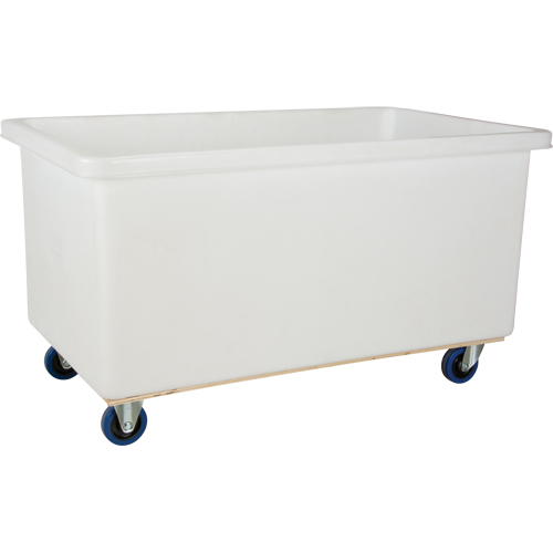 Straight Wall Box Truck, White Polyethylene, 51" L x 33" W x 39" H, 25 cu. Ft. Volume, 600 lbs. Capacity Ottawa Fastener Supply