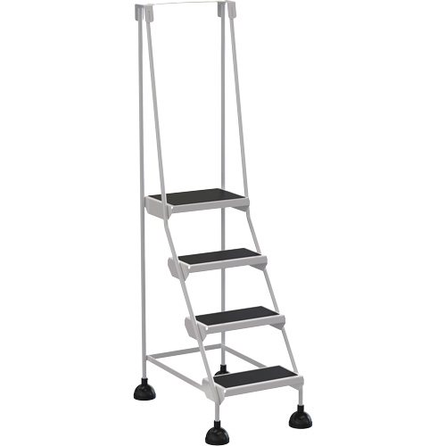 Stop-Step Ladders, 4 Steps, 16" Step Width, 38-3/16" Platform Height, Steel Ottawa Fastener Supply