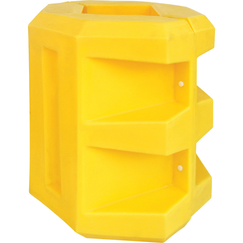 Short Column Protector, 12" x 12" Inside Opening, 24" L x 24" W x 24" H, Yellow Ottawa Fastener Supply