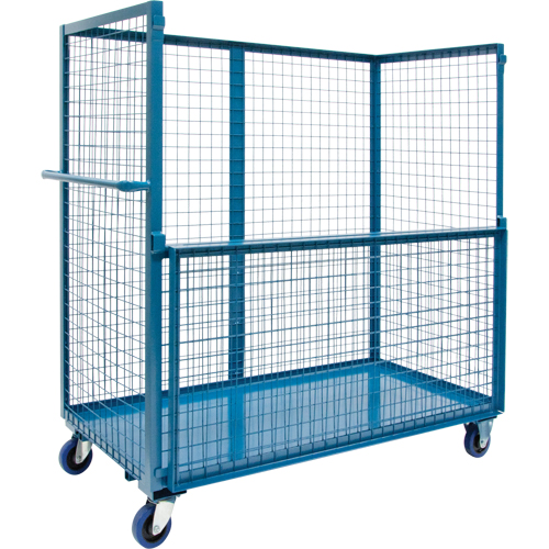 Wire Mesh Stock Truck, Steel, 24" x 55" x 60", 1200 lbs. Capacity Ottawa Fastener Supply