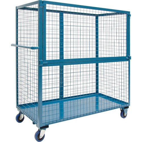 Wire Mesh Stock Truck, Steel, 24" x 55" x 60", 1200 lbs. Capacity Ottawa Fastener Supply