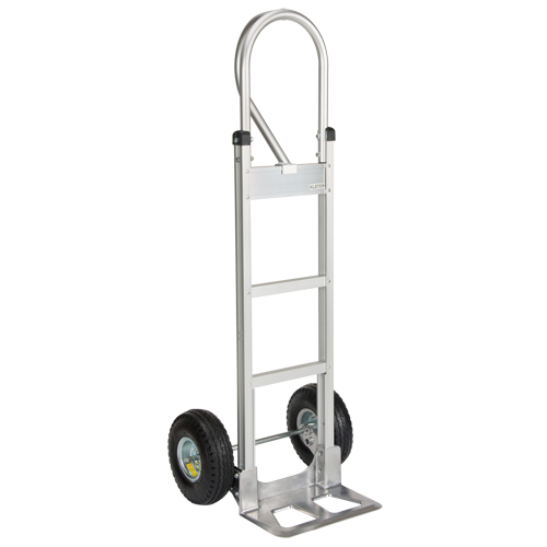 Knocked Down Hand Truck, P-Handle Handle, Aluminum, 52-1/8" Height, 500 lbs. Capacity Ottawa Fastener Supply