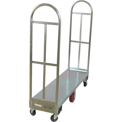 U-Boat Platform Truck, 60" L x 18" W, 1750 lbs. Capacity, Polyurethane Casters Ottawa Fastener Supply