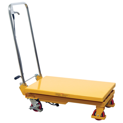 Hydraulic Scissor Lift Table, 17.75" L x 27.5" W/27-1/2" L x 17-3/4" W, Steel, 330 lbs. Capacity Ottawa Fastener Supply