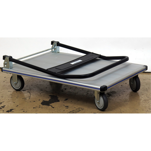 Folding Handle Platform Truck, Aluminum, 350 lbs., 29" L x 18-1/2" W, 34-1/2" High Ottawa Fastener Supply