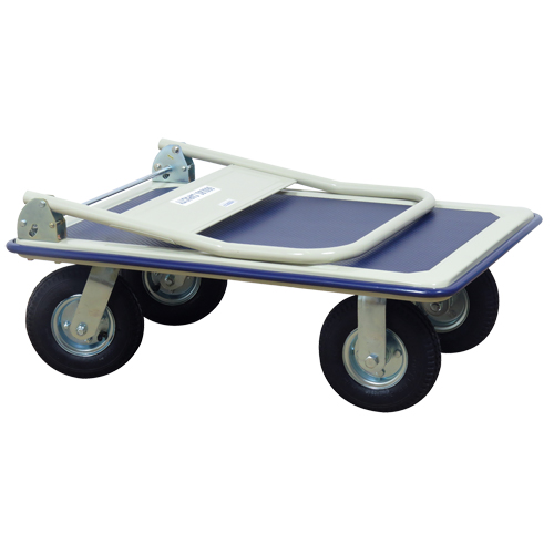 Folding Handle Platform Truck, Steel, 660 lbs., 35" L x 23" W, 43.5" High Ottawa Fastener Supply