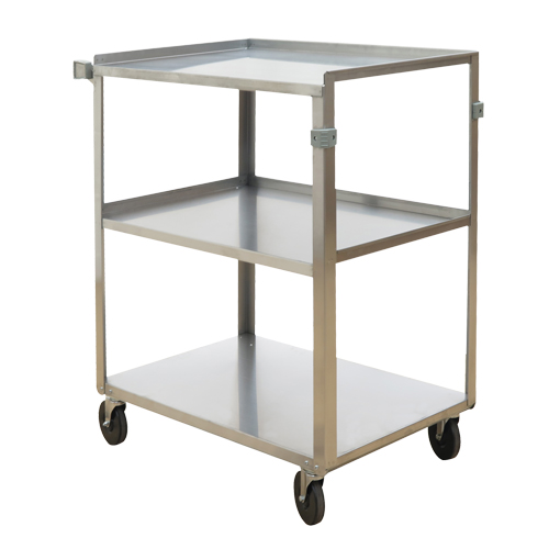 Shelf Carts, 3 Tiers, 18" W x 32" H x 27-3/8" D, 500 lbs. Capacity Ottawa Fastener Supply