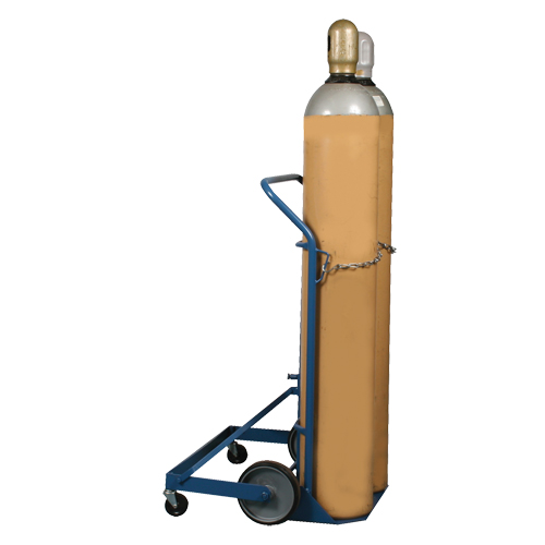 Chariot professionnel CC-2 pour deux bouteilles de gaz, Roues Caoutchouc moul&eacute;, Base de 16-7/8" la x 7-1/4" lo, 500 lb Ottawa Fastener Supply