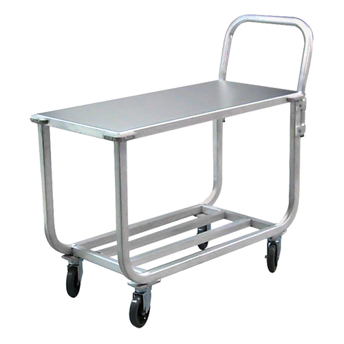 Aluminum Tubular Deck Cart, 700 lbs. Capacity, Aluminum, 19" W x 42" H x 46" D, Lip Down Ottawa Fastener Supply