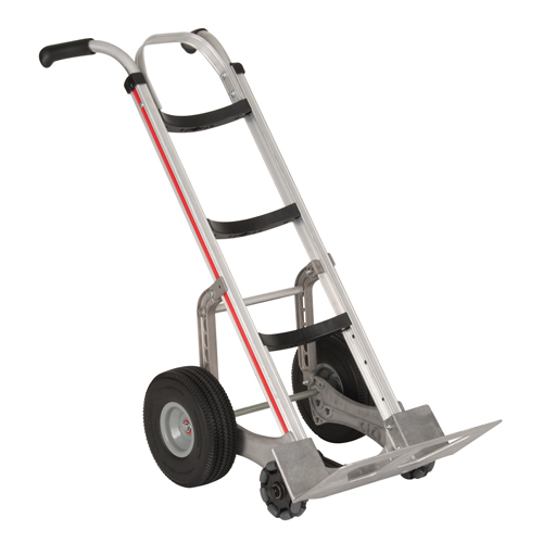 Self-Stabilizing Hand Truck, Dual Handle, Aluminum, 55'' Height, 500 lbs. Capacity Ottawa Fastener Supply
