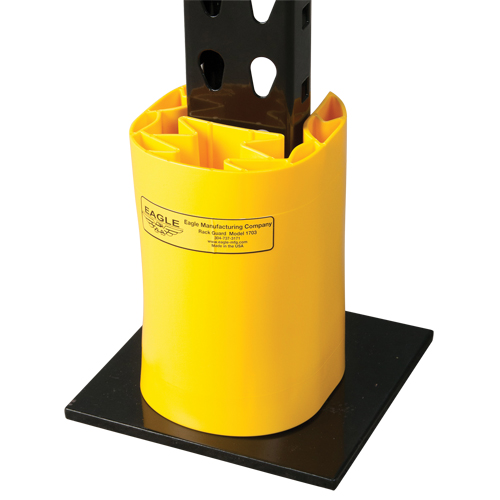 Butoir en poly pour rayonnage, 5" la x 6" lo x 8" h, Jaune Ottawa Fastener Supply