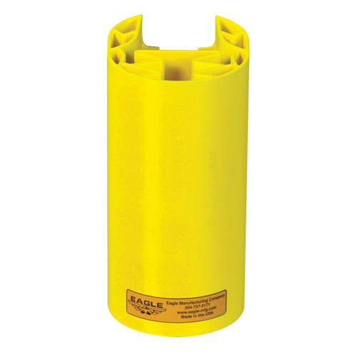 Polyethylene Rack Guard, 5" W x 6" L x 8" H, Yellow Ottawa Fastener Supply