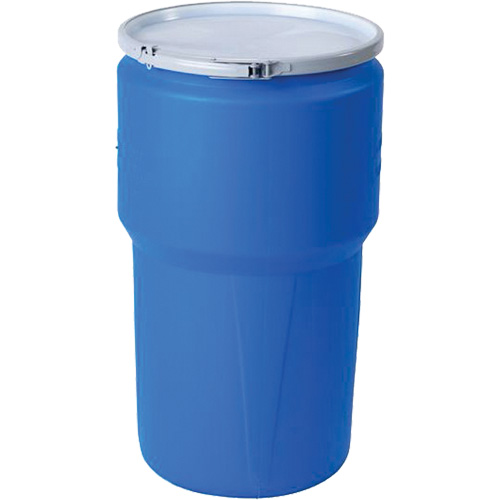 Nestable Polyethylene Drum, 14 US gal (11.7 imp. gal.), Open Top, Blue Ottawa Fastener Supply