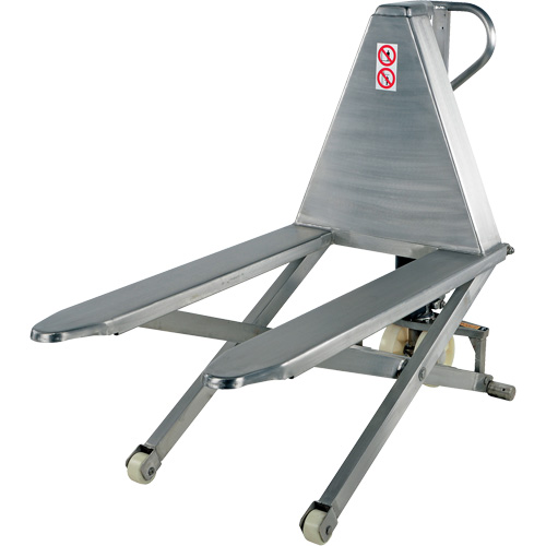 Pallet Lift Table, 45" L x 26-3/4" W, Stainless Steel, 2000 lbs. Capacity Ottawa Fastener Supply