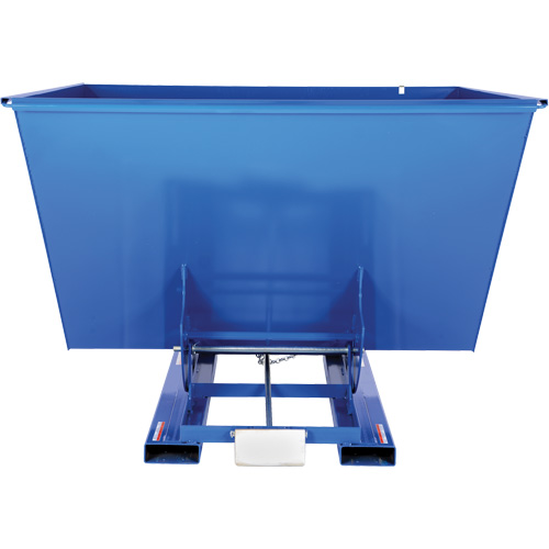 Self-Dumping Hopper, Steel, 2-1/2 cu.yd., Blue Ottawa Fastener Supply