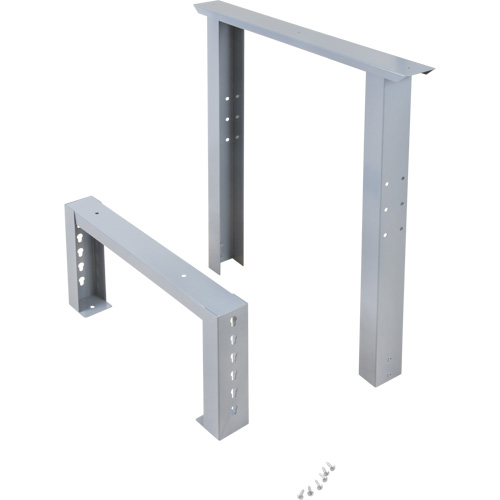 Pattes d'&eacute;tabli pour service industriel, Acier, 24" p x 34" h, Simple Ottawa Fastener Supply