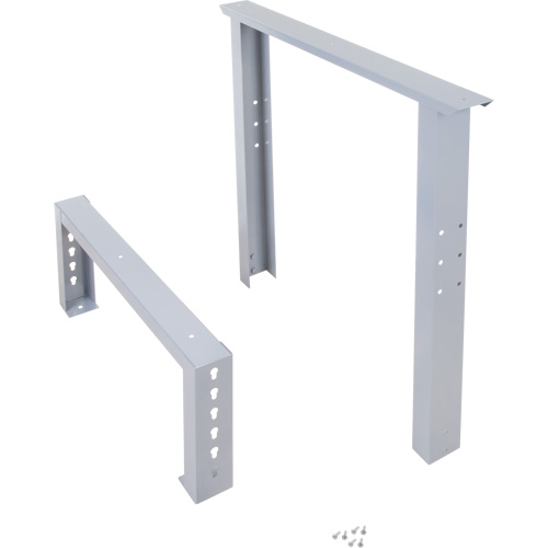 Pattes d'&eacute;tabli pour service industriel, Acier, 30" p x 34" h, Simple Ottawa Fastener Supply