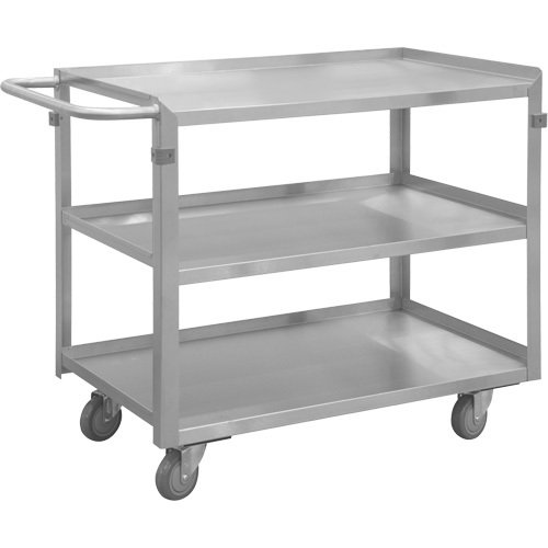 Industrial Grade Shelf Cart, 3 Tiers, 16-3/4" W x 34" H x 36-7/16" D, 600 lbs. Capacity Ottawa Fastener Supply
