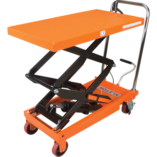 Hydraulic Scissor Lift Table, 35-3/4" L x 19-3/4" W, Steel, 770 lbs. Capacity Ottawa Fastener Supply