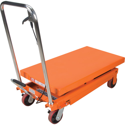 Hydraulic Scissor Lift Table, 35-3/4" L x 19-3/4" W, Steel, 770 lbs. Capacity Ottawa Fastener Supply