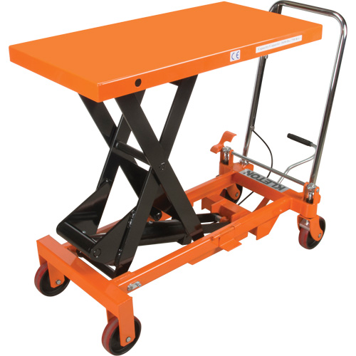 Hydraulic Scissor Lift Table, 39-1/2" L x 20" W, Steel, 1650 lbs. Capacity Ottawa Fastener Supply