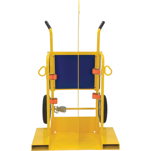 Welding Cylinder Torch Cart, Foam-Filled Wheels, 24" W x 19-1/2" L Base, 500 lbs. Ottawa Fastener Supply