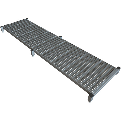 Adjustable Height One-Step Work Platform, 24" W x 97" D, 800 lbs. Capacity, All-Welded Ottawa Fastener Supply