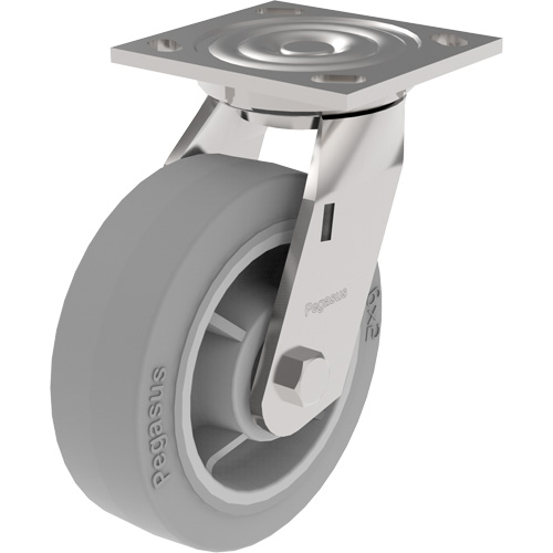 21 Series Medium-Duty Caster, Swivel, 4" (101.6 mm), Thermoplastic Rubber, 300 lbs. (136 kg.) Ottawa Fastener Supply